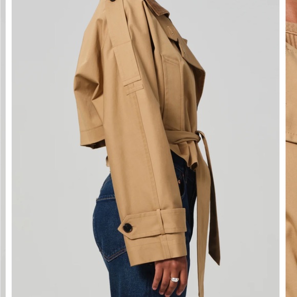 Citizens of humanity Kiernan cropped trench coat jacket BNWT - Picture 3 of 3